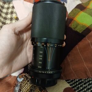 1970s Cimko Japan Vintage Camera Lens 80-200mm Manual Canon Covers